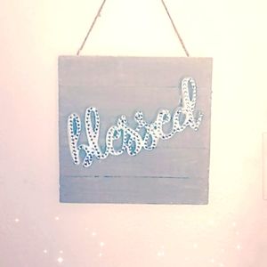 Blessed hanging wall art